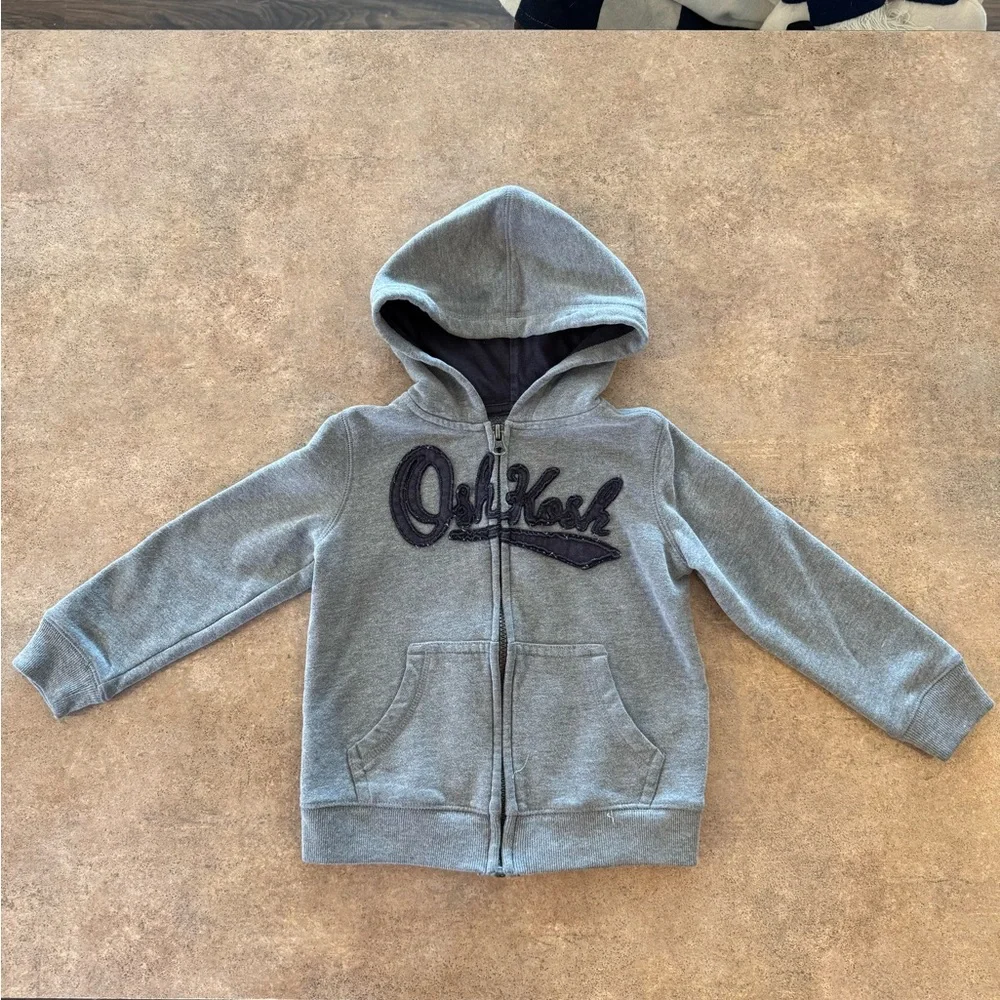 OshKosh B'gosh Heather Gray Kids Hoodie, Size 4T